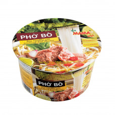 Mama Instant Rice Noodles Bowl with Artificial Beef Flavor 65 gm